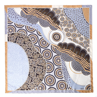 VFV10-3 Платок жен. 100% шелк 90x90 FABRETTI