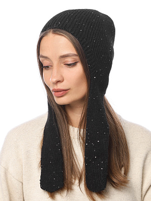 DW117-2 Fabretti Шапка женская 35% ангора, 35% вискоза, 27% нейлон, 3% полиэстер