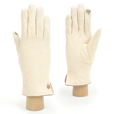 JMF80-1 FABRETTI Перчатки жен. 90% шерсть, 10% эластан