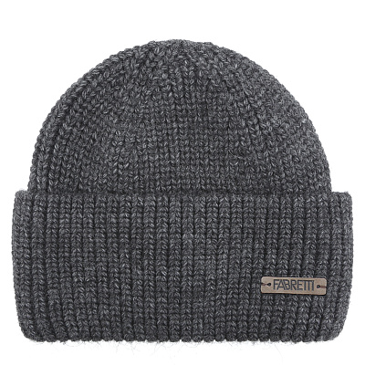 DFRG58-45 FABRETTI Шапка мужская 20% альпака, 30% шерсть, 50% акрил