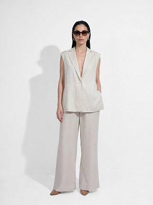 NYCD96-191 FABRETTI Жилет женский 30% лен, 70% тенсел