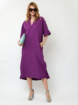 ZD39.1-140 FABRETTI Платье  женское 53% лён, 47% вискоза