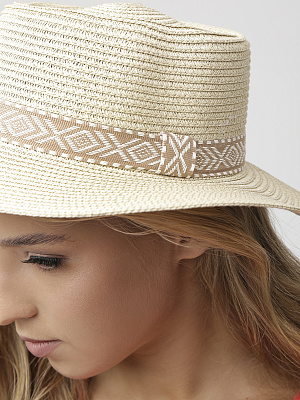 WY22-13 FABRETTI Шляпа жен. 90% целлюлоза/10% полиэстер 