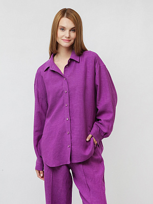 ZJ62-140 FABRETTI Блуза женская 53% лён, 47% вискоза