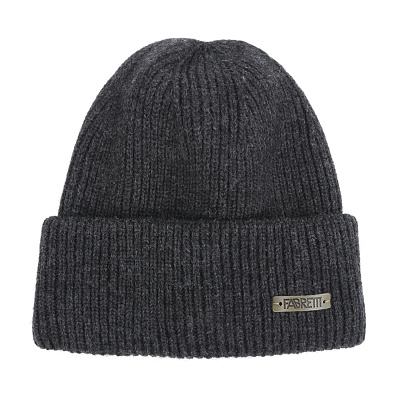 DFRG51-45 FABRETTI Шапка мужская 50% шерсть, 30% вискоза, 20% полиэстер