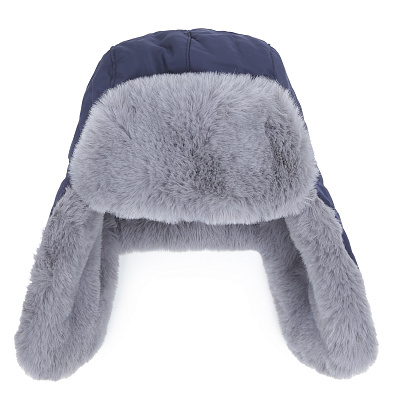 DIG10-8 Fabretti Ушанка мужская 100% полиэстер