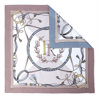 VFV34-12 Платок жен. 100% полиэстер 90x90 FABRETTI