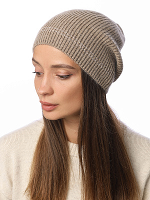 DW136-12 Fabretti Шапка женская 15% кашемир, 40% вискоза, 43% нейлон, 2% метанить