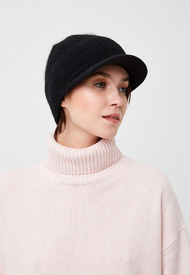 DW76-2 Кепка жен. 30% ангора, 30% вискоза, 40% нейлон разм.57 FABRETTI