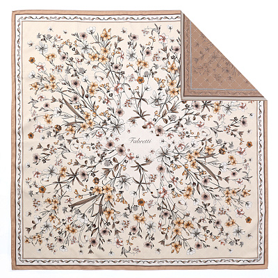 VFV42-13 Платок жен. 100% полиэстер 90x90 FABRETTI