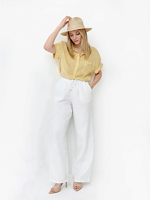 NEST70-104 FABRETTI Рубашка женская 50% тенсел, 44% полиэстер, 6% полиамид