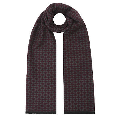 VGU5-4 Шарф муж. 85% вискоза, 15% полиэстер 35x190 FABRETTI