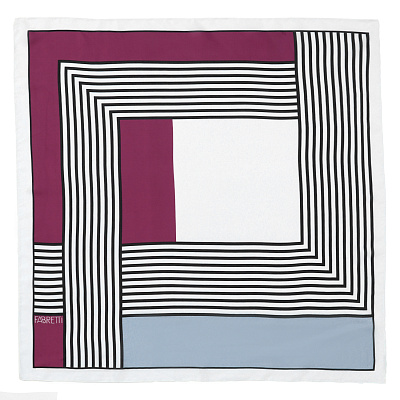 VFV24-4 Платок жен. 100% полиэстер 70x70 FABRETTI