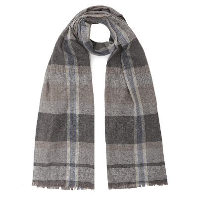 VGU3-12 Шарф муж. 60% шерсть, 30% хлопок, 10% нейлон 45x188 FABRETTI