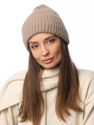 DW111-12f Fabretti Шапка женская 40% шерсть енота, 15% шерсть, 25% вискоза, 20% нейлон