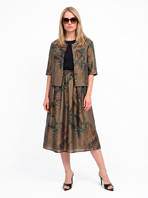 NLSK001-156P FABRETTI Юбка женская 80% тенсел, 20% полиамид