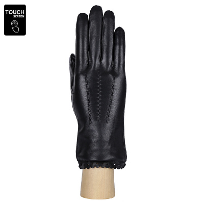 S1.11-1 black FABRETTI Перчатки жен. нат. кожа