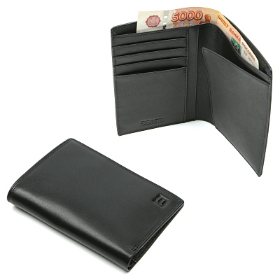 QWm01N-2 FABRETTI Кошелек муж. нат. кожа