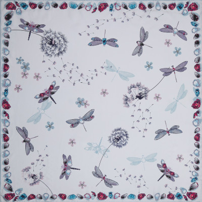 CX193-3 Платок жен. 100% шелк 90x90 LEO VENTONI