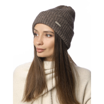 DFR82-12 FABRETTI Шапка женская 40% шерсть енота, 20% шерсть, 25% вискоза, 15% нейлон