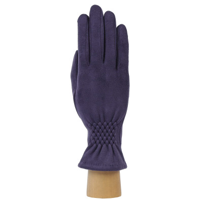 HB2018-15-dark navy Перчатки жен. 100%искусственная замша FABRETTI