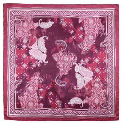 CX1617-07-4 Платок  жен. 100% шелк 90x90 Fabretti