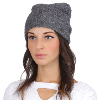 F2017-10-33 Шапка жен. 60%мохер40%акрил б/р FABRETTI