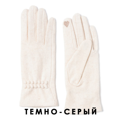 JMF69-4 FABRETTI Перчатки жен. 90% шерсть/10% эластан 