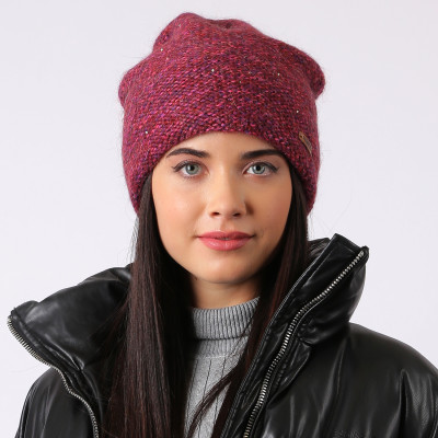 WH0143-104 Шапка жен. 14% мохер, 54% шерсть, 17% акрил, 15% полиамид разм.57 FABRETTI