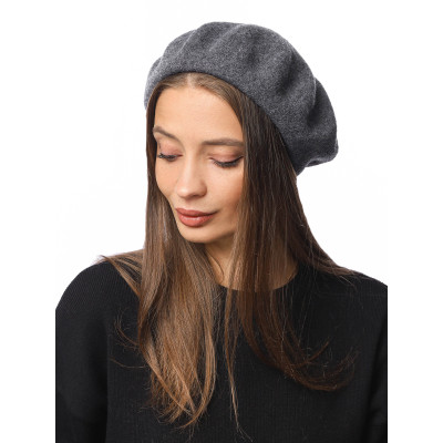 DSR105-45 Fabretti Берет женский 100% шерсть мериноса