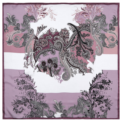 CX1617-28-6 Платок жен. 100%шелк 90x90 FABRETTI