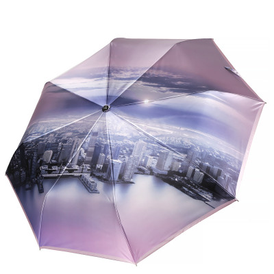 S-20227-5 Зонт жен. Fabretti, автомат, 3 сложения, сатин