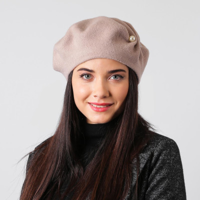 WB0058-135 Берет жен. 100%шерсть разм.57 FABRETTI