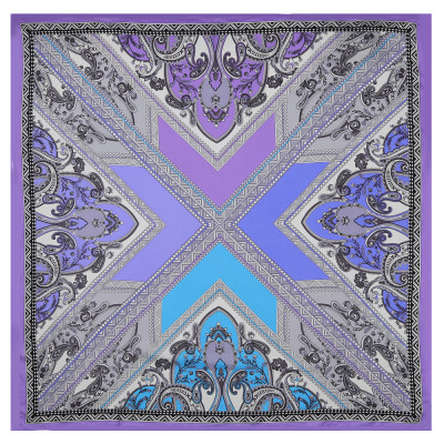CX1617-30-2 Платок жен. 100%шелк 90x90 FABRETTI