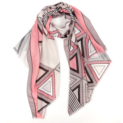 VFZ0039-12 Шарф жен. 100% полиэстер разм.90х180 FABRETTI