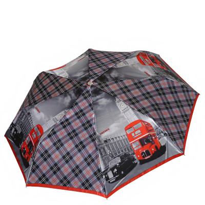 L-19125-3 Зонт жен. Fabretti, облегченный суперавтомат, 3 сложения, сатин