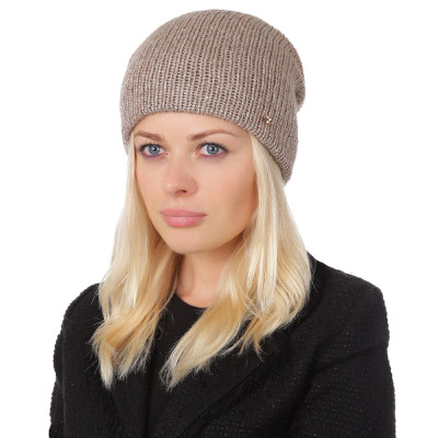 F1915-35 Шапка жен. 15% альпака, 30% шерсть, 50% акрил, 5% полиэстер разм.57 FABRETTI