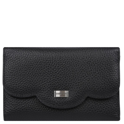 42-B005-black D FABRETTI Кошелек жен. нат. кожа