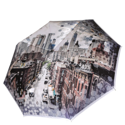 S-19104-7 Зонт жен. Fabretti, автомат, 3 сложения,сатин