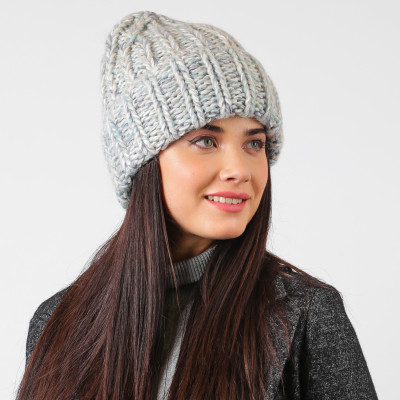 WH0149-94 Шапка жен. 14% мохер, 54% шерсть, 17% акрил, 15% полиамид разм.57 FABRETTI