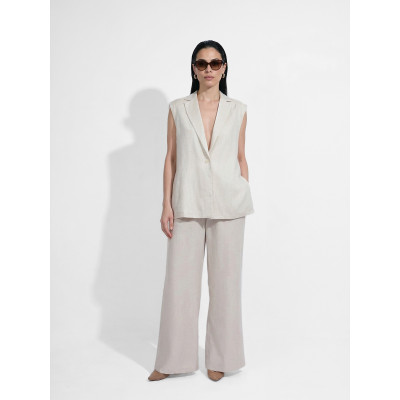 NYCD96-191 FABRETTI Жилет женский 30% лен, 70% тенсел