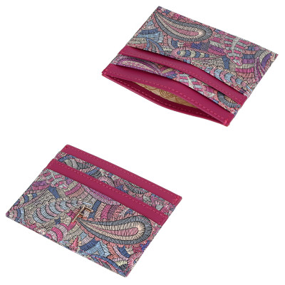 32011NPpaisley-73 FABRETTI Визитница жен. нат. кожа