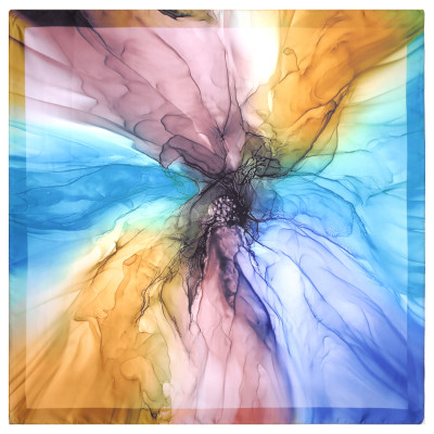 VFI0020-12 Платок жен. 100% полиэстер 70x70 FABRETTI