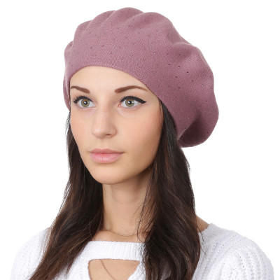 S2018-1-d.pink Берет жен. 30%кашемир 30%шерсть 10%ангора 10%вискоза 20%полиамид б/р FABRETTI