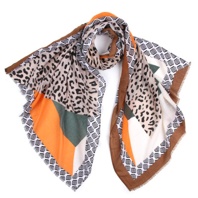 MES223701-12 Шарф жен. 100% полиэстер 80x180 FABRETTI