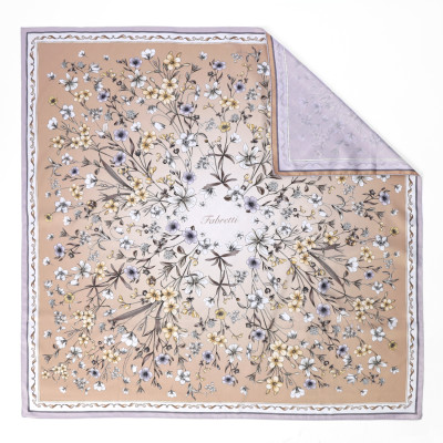 VFV42-10 Платок жен. 100% полиэстер 90x90 FABRETTI