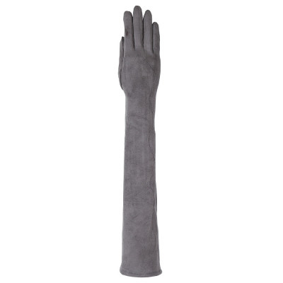 HB2018-30-gray Перчатки жен. 100%искусственная замша FABRETTI