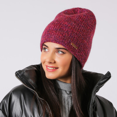 WH0142-104 Шапка жен. 14% мохер, 54% шерсть, 17% акрил, 15% полиамид разм.57 FABRETTI