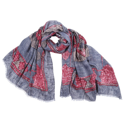 TUTF410-4 Шарф жен. 100% вискоза 90x180 Fabretti