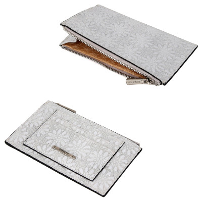 20121702FMTsnow-42 FABRETTI Визитница жен. нат. кожа